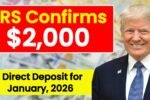 2026 IRS $2,000 Direct Deposit